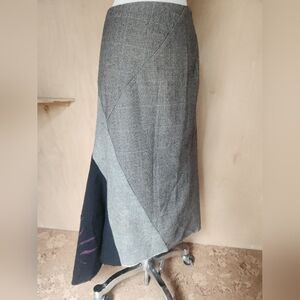 Assymetrical Wool Maxi Skirt By PreLoves